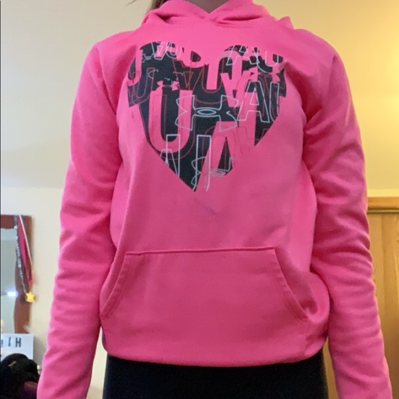 Pink under armor hoddie - Picture 1 of 2
